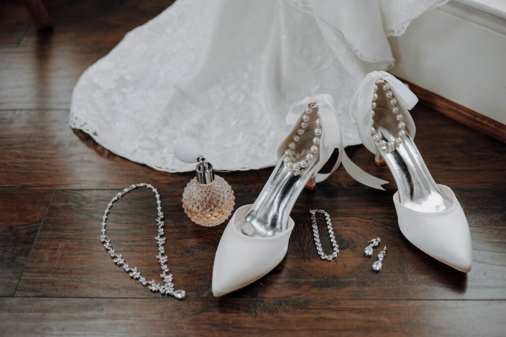 Stunning wedding detail flat lay