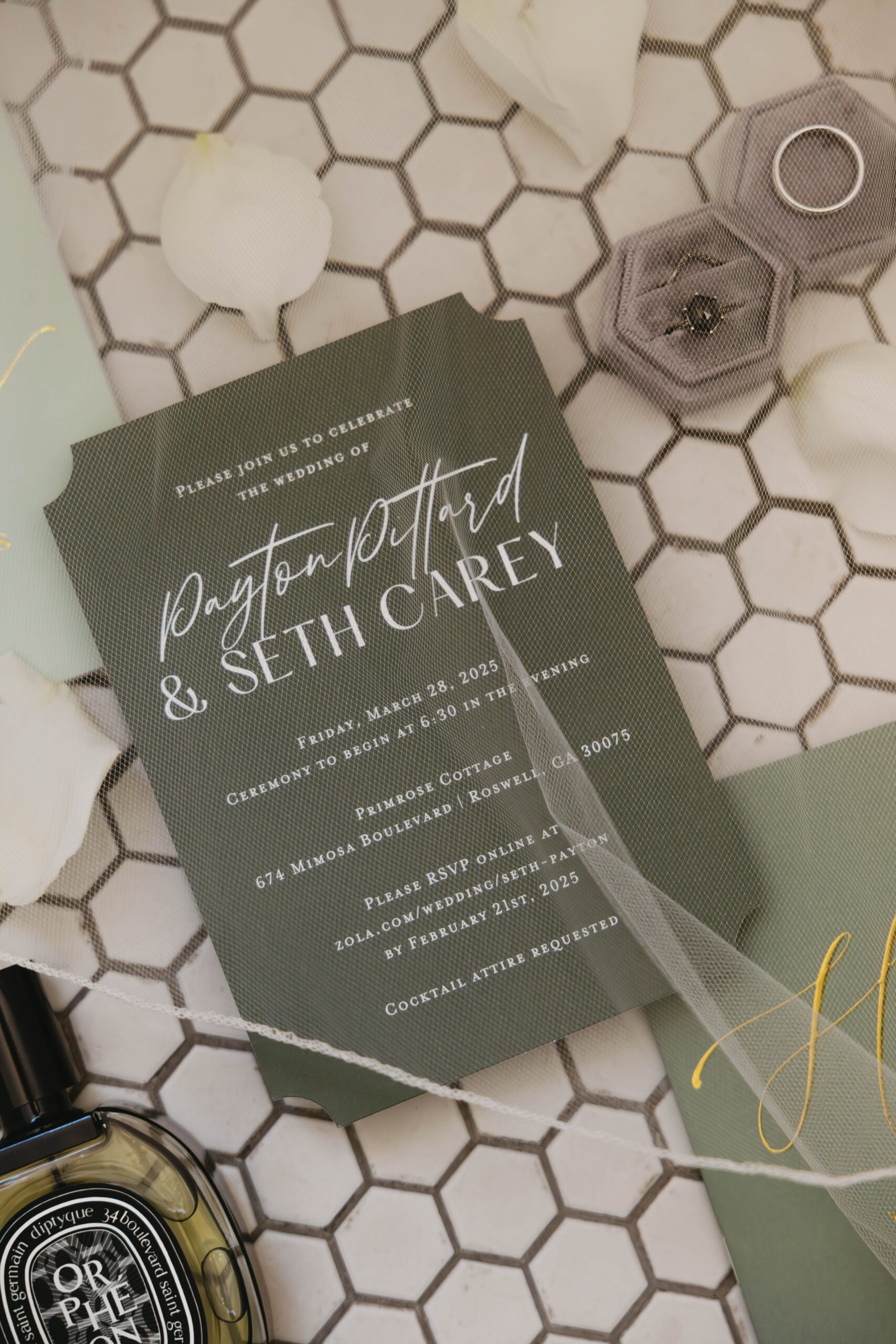 beautiful wedding details from a stunning Georgia wedding day