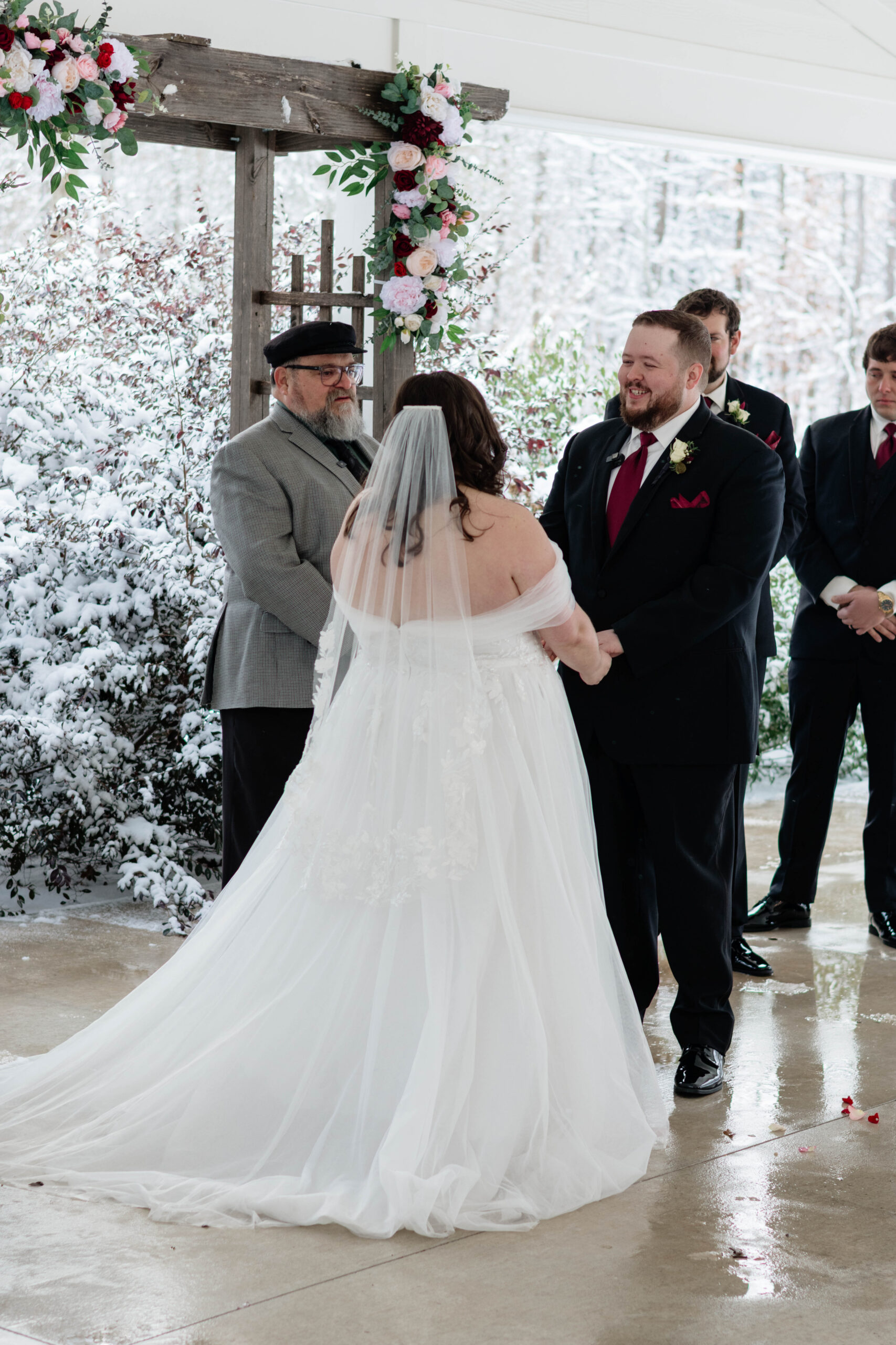 laugh and love filled wedding day from a stunning winter wedding at white fox cottage wedding venue