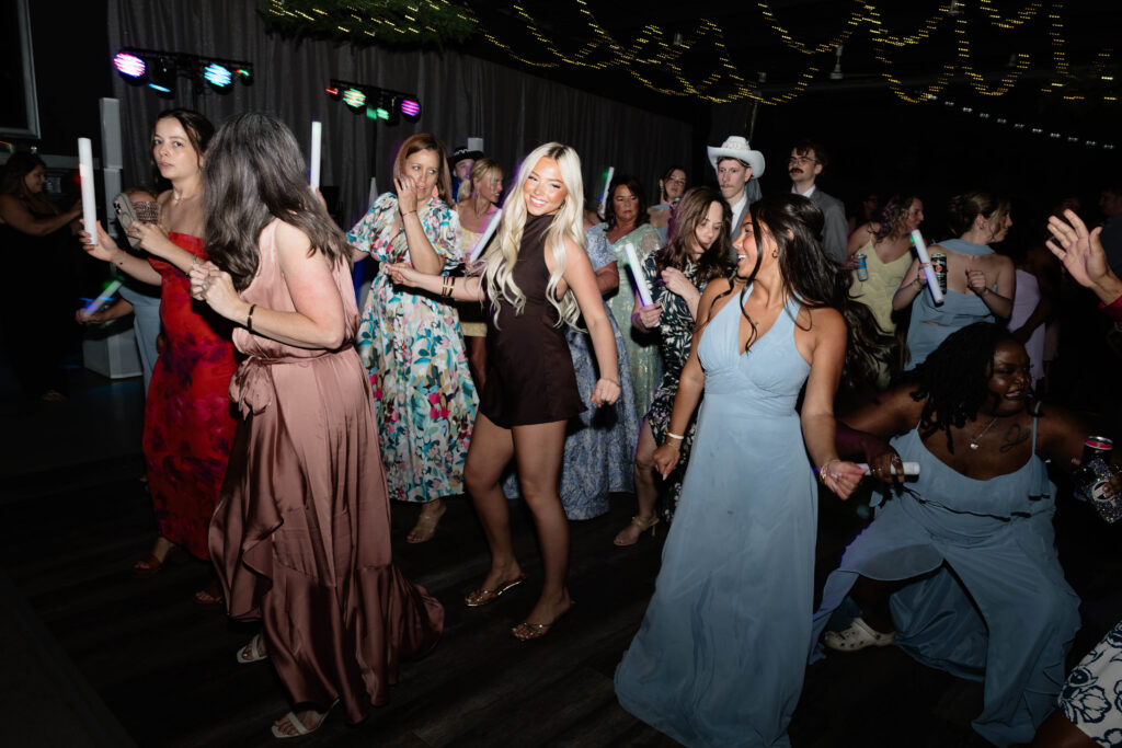 documentary style wedding reception photos from a dreamy night in Georgia