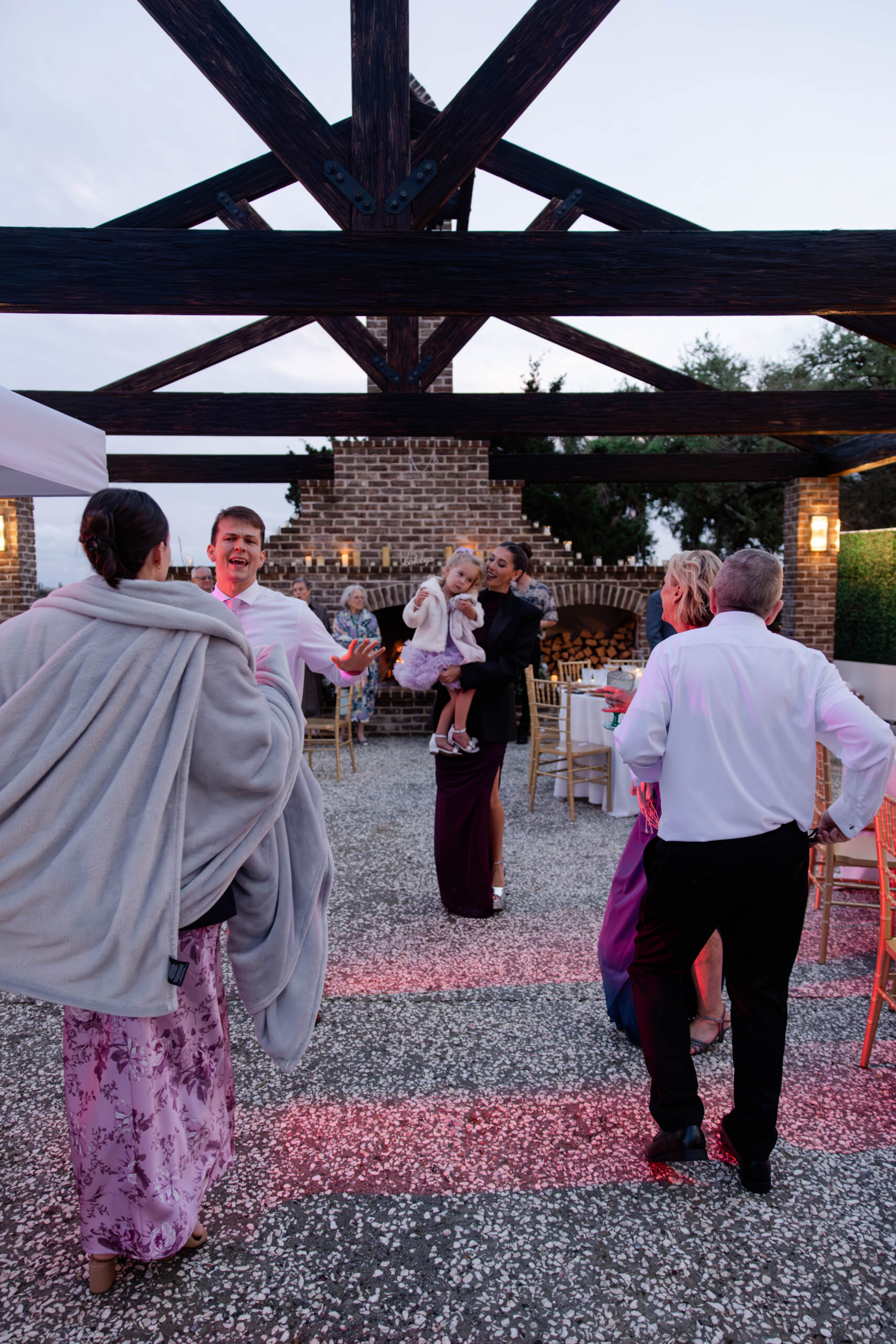 guests celebrate during the stunning wedding reception